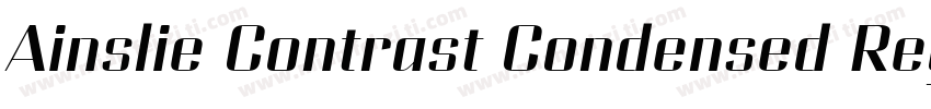 Ainslie Contrast Condensed Regular字体转换